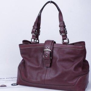 COACH Legacy Hamilton Oxblood Leather Satchel